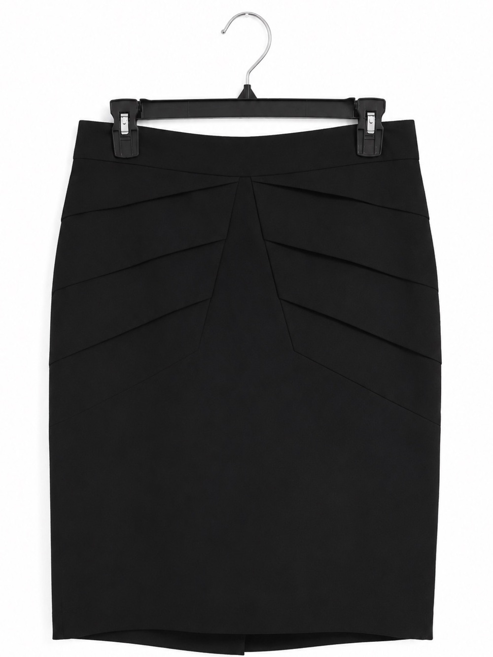 Worthington Black Pencil Skirt Size 4 Pleated Career Office Lined